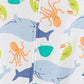 Simple Joys By Carter'S Baby Boys' 3-Pack Snug Fit Footed Cotton Pajamas, Sea Life/Shark/Tie Dye, 18 Months