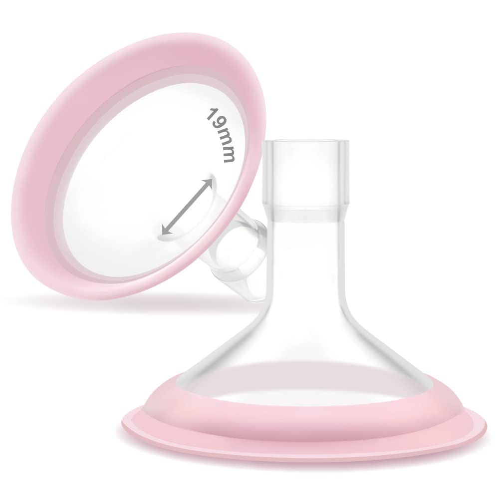 Maymom 19mm MyFit Shields, Pano Series; Compatible with Medela Breast Pump- PersonalFit, Freestyle, Harmony, Maxi, Freestyle Fle