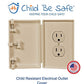 Child Be Safe, Baby Toddler Pet Resistant Electrical Safety Cover Guard For Home And Business, Made In Usa, Traditional Outlet (