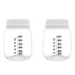2Pcs Breast Pump Collection Bottles For Spectra S2 Spectra S1 Spectra 9 Plus Motif Luna Breast Pumps, 6.Oz 180Ml Reusable Wide N