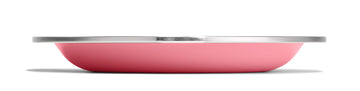 Hydro Flask Stainless Steel Kids Plate- Dishwasher Safe, Stackable, Dinner Plate in Dahlia Pink