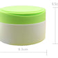 1Pc Empty Refillable Green Plastic Baby Skin Care Baby Bath Puff Container Kit Talcum Powder Case Storage Make-Up Loose Box Hold