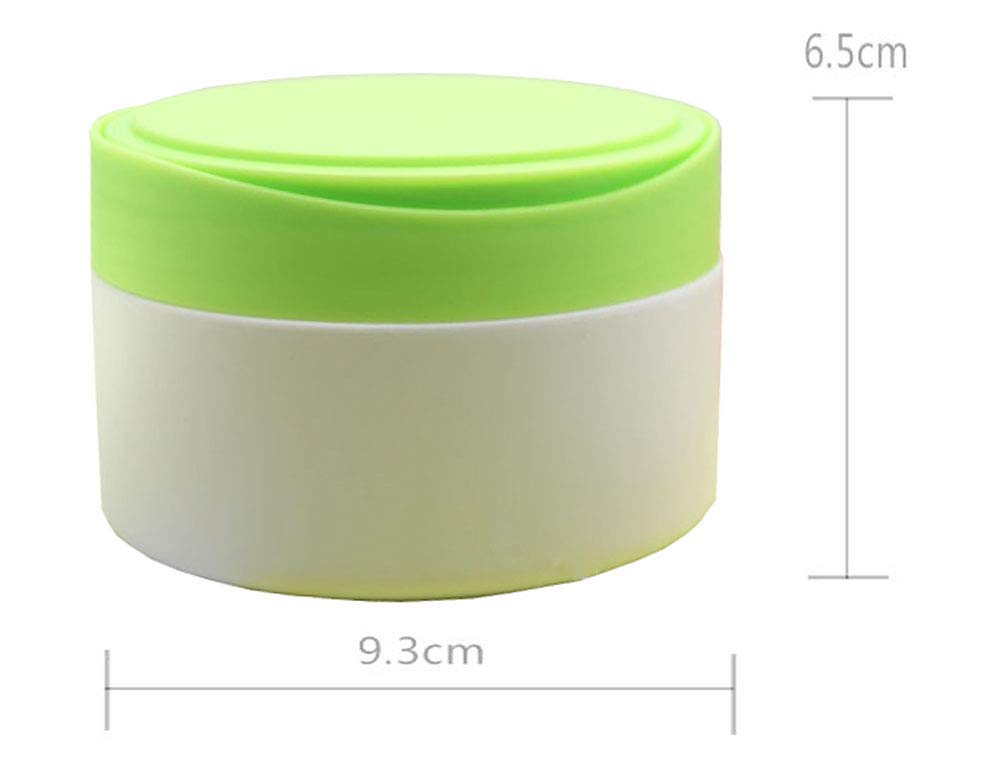 1Pc Empty Refillable Green Plastic Baby Skin Care Baby Bath Puff Container Kit Talcum Powder Case Storage Make-Up Loose Box Hold