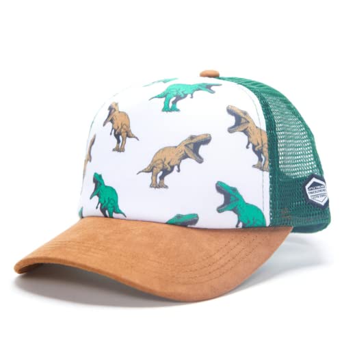 Born To Love Baby Hats-Toddler Boy Outfit- Dinosaur- Toddler Baseball Hat, Newborn Youth Flat Brim Mesh Trucker Surf Skatebro Fi