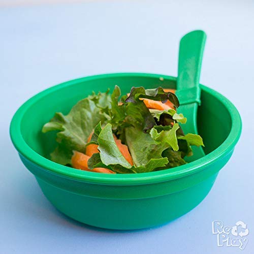 Re-Play 12 Oz. Toddler Bowls for Snack and Everyday Dining - Dishwasher and Microwave Safe - Made in USA - Set of 4-5.75 x 5.75