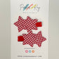 Gingham Stars Hair Clips