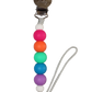 Pacifier Clip // Summer Rainbow