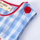 Rylee Faith Designs - Baby Boys Summer Strawberry Embroidered Smocked Romper