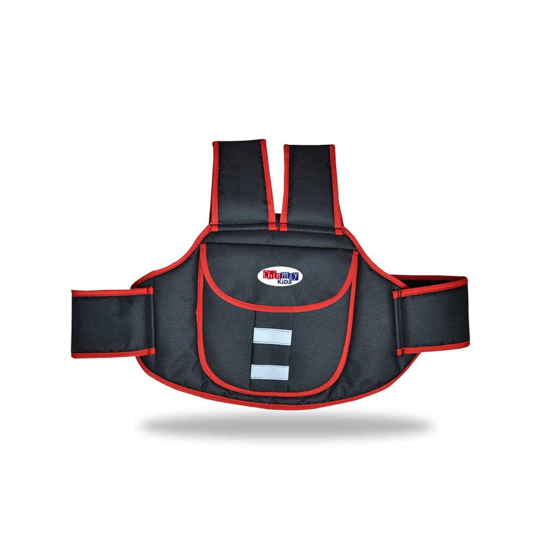 Chinmay Kids Baby Two Wheeler Safety Belt Carrier Bag (Red1)