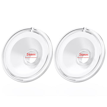 2pcs Silicone Flange 24mm Compatible with Momcozy S12 Pro/S9 Pro/S12 Breast Pump,TSRETE S12/Kmaier S12 Wearable Breast Pumps, Sh