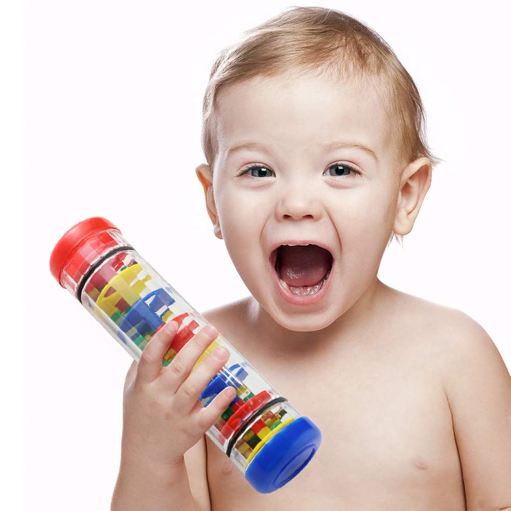 Rainmaker 8 inch Mini Rainstick for Babies Rattle Tube Rain Stick Shaker Music Sensory Auditory Instrument Toy for Baby Child Gi