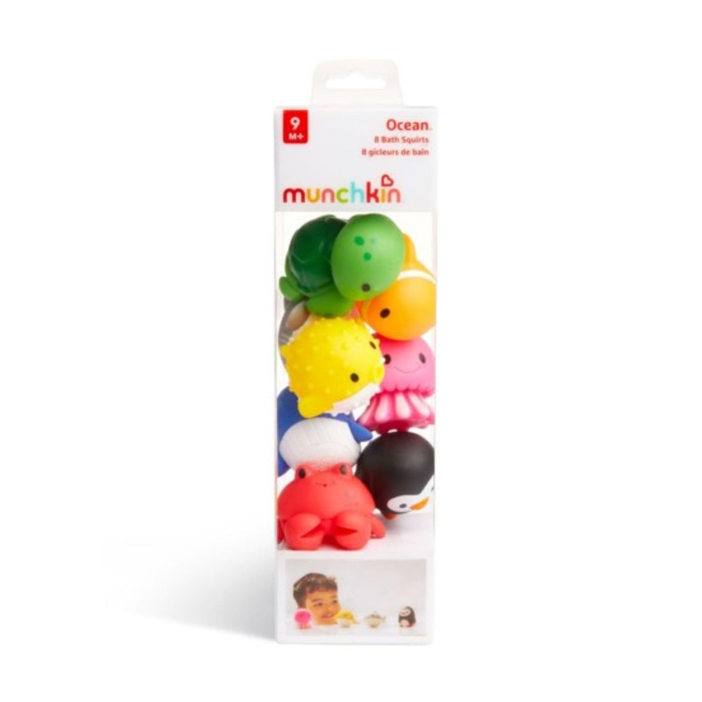 Munchkin Ocean Squirts Baby and Toddler Bath Toy, 8 pack