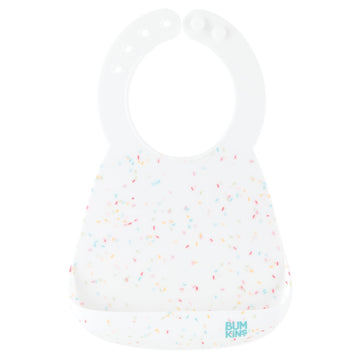Bumkins Silicone Bib For Babies And Toddlers, 6-24 Months, Pocket Bib For Eating And Feeding, Boy Or Girl