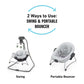 Graco Simple Sway 2-In-1 Swing And Bouncer With Removable Swing Seat And 6 Swinging Speeds For Toddler Swing Seat And Swing Chai
