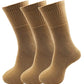 Rc. Royal Class MenS Cotton Terry Towel Calf Length Khaki Socks (Pack Of 3 Pairs)