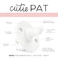 Ryan & Rose Cutie Pat All-In-One Pacifier And Teether Massaging Teething Ring And Hideaway Binky For Growing Babies (Canvas (3 P