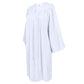 GradPlaza Matte Choir Robe for Church Baptism Officiant Confirmation or Costume,Graduation Gown for School White Size 57ff