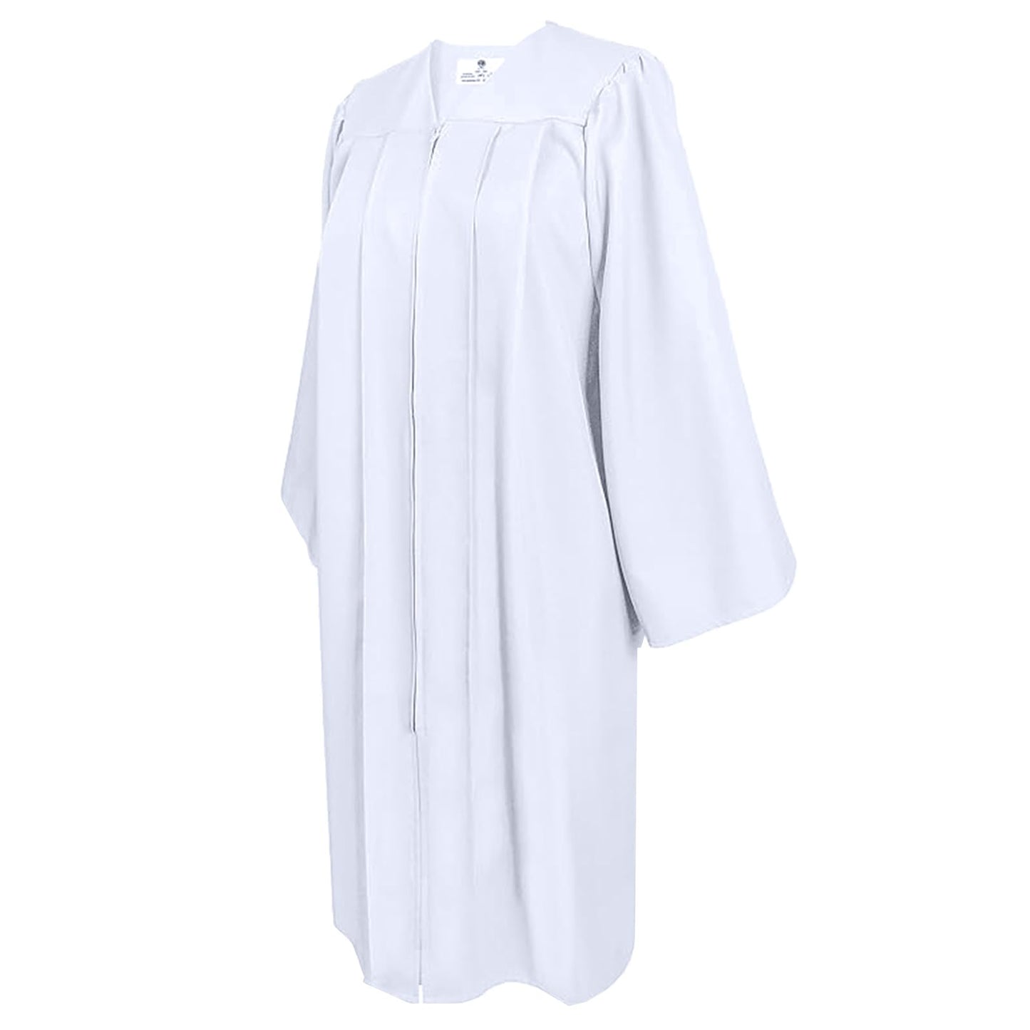GradPlaza Matte Choir Robe for Church Baptism Officiant Confirmation or Costume,Graduation Gown for School White Size 57ff