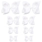 Oaoleer 8Pcs Hair Bows For Girls White Grosgrain Ribbon Boutique Bow Alligator Clips Hair Accessories For Toddlers Little Girls