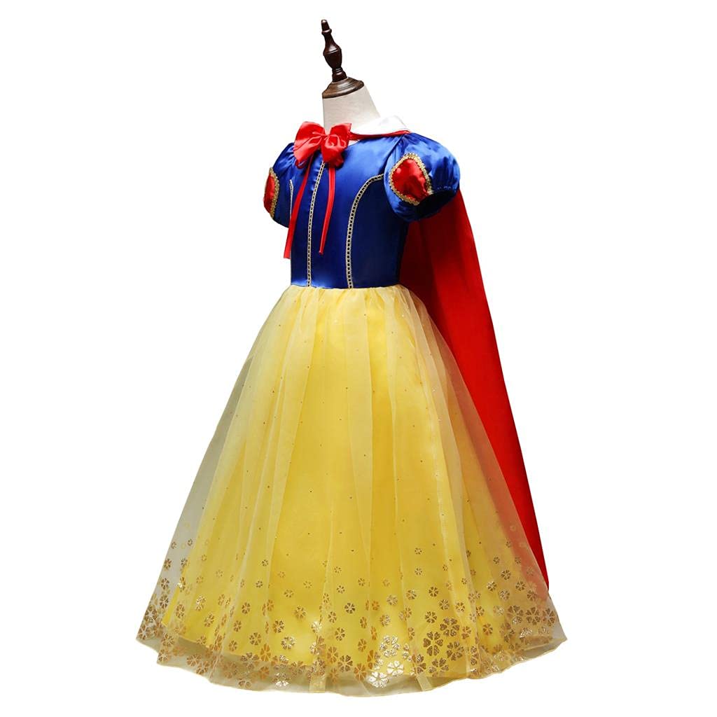 Dressy Daisy Girls' Princess Costume With Cape Fancy Dresses Up Halloween Party Size 10