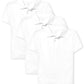 The Childrens Place Boys Short Sleeve Jersey Polo, Extra Soft, White 3 Pack, Medium