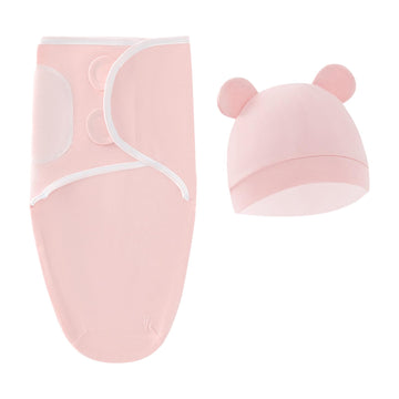 Merishopp Swaddle Wraps with Hat Babies Infant Blanket for Newborn Girls Birthday Gifts