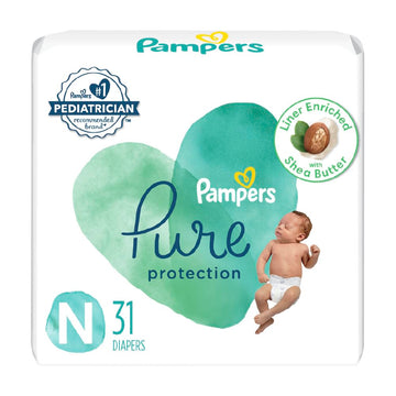 pampers Pure Protection Diaper Size 0 31 ct Old