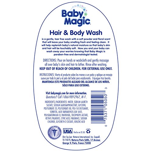 Baby Magic Hair And Body Wash, Soft Powder Scent, 30 Ounces