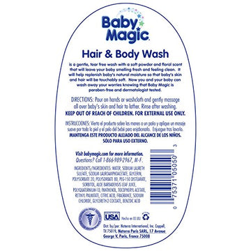 Baby Magic Hair And Body Wash, Soft Powder Scent, 30 Ounces