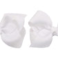 Zoonai 3 Inch Baby Girl Hair Bows Boutique Hair Clip Teens Toddlers Hairpin Headwear - Set Of 2 (White)