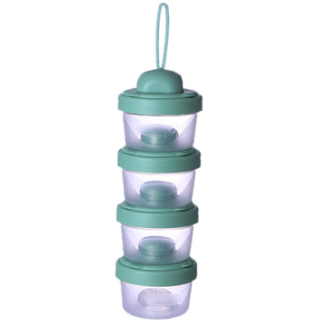 Ienypa 4 Layers Baby Milk Powder Formula Dispenser On The Go, Baby Formula Containers For Travel, Formula Holder Mixer, Baby Fee
