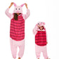 Landrosy Animal Kids Onesie Halloween Costumes Animals Sleeping Pajamas(Kid Pijiepig-130) Red