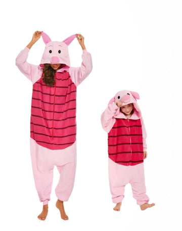 Landrosy Animal Kids Onesie Halloween Costumes Animals Sleeping Pajamas(Kid Pijiepig-130) Red