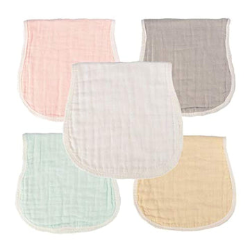 Mukin Muslin Baby Burp Cloth Sets For Unisex. Perfect For Newborn Baby Burping Cloths/Burp Bibs. Rags For Boys And Girls (Multic