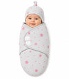 DTR Creation Baby Swaddle Wrap with Cap for Newborn Babies | 100% Cotton Adjustable Swaddle Blanket | Soft Breathable Baby Wrapp