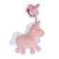 Itzy Ritzy Pacifier & Lovey Set - Includes Silicone Pacifier with Stuffed Animal Lovey - Detachable Plush Unicorn Binky Holder &