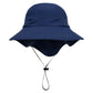 Muryobao Toddler Kids Baby Girls Boys Sun Hat Summer Upf 50+ Uv Protection Caps Wide Brim Neck Flap Beach Play Fishing Hats Navy