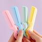 1 Pack Of 4 Round Colorful Tip Bristles Baby Cute Comb Baby Grooming For Sensitive Scalp Skin, For Nursery Newborn Infant Girl B