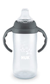 NUK Learner Cup, 10 Ounce, Tritan Gray Star - BPA Free, Spill Proof Sippy Cup