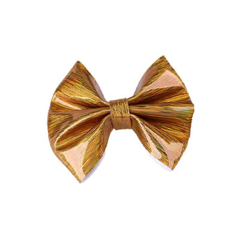 Gold Hair Clips, Bows Hair Barrettes Accessories,Hair Pins for Infant Toddler Baby Girls.(FJ78) (Gold)