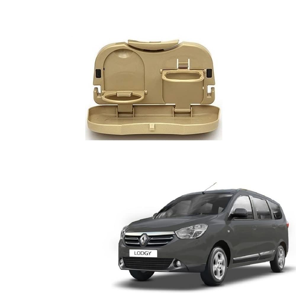 Stylish Foldable Compact Car Back Seat Tray for Food/Drinks/Cup/Bottle Holder Universal Pack of 1 Suitable for Renault Lodgy