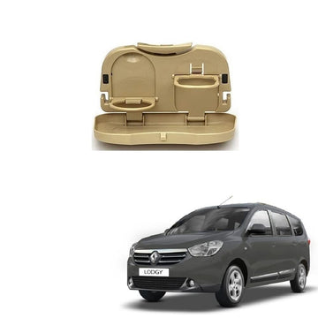 Stylish Foldable Compact Car Back Seat Tray for Food/Drinks/Cup/Bottle Holder Universal Pack of 1 Suitable for Renault Lodgy