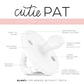 Ryan & Rose Cutie Pat Pacifier Teether (Slant, White)