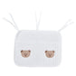 Eujgoov Crib Organizer Hanging, Soft Cotton Crib Bedside Organizer Hanging Bed Practical Storage bag for Cribs, Strollers, Table