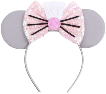 Clgift Ratatouille Epcot Minnie Ears,Little Chef Ears, Food Snack Minnie Ears, Silver Gold Blue Minnie Ears, Rainbow Sparkle Mou