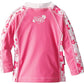 Baby Banz Girls' Upf 50+ Long Sleeve Rash Guard, Pink Floral, 6-12 Months