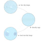 Silicone Baby Placemat - Food Grade Silicone Reusable Travel Placemat For Kids Tiny Diner Portable Roll Up Non Slip Washable Res