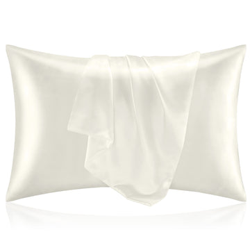 Bedelite Toddler Pillowcases 13X18 Inches - Super Soft And Silky Satin Pillowcase For Hair And Skin 2 Pack, Ivory Cooling Pillow