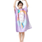 Athaelay Soft Microfiber Swim Cover-Ups For 3 To 10 Years Old Kids Hooded Bath Beach Poncho Towels (Cat, Fits 3-10 Years)