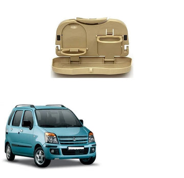 Stylish Foldable Compact Car Back Seat Tray for Food/Drinks/Cup/Bottle Holder Universal Pack of 1 Suitable for Maruti Suzuki Wag